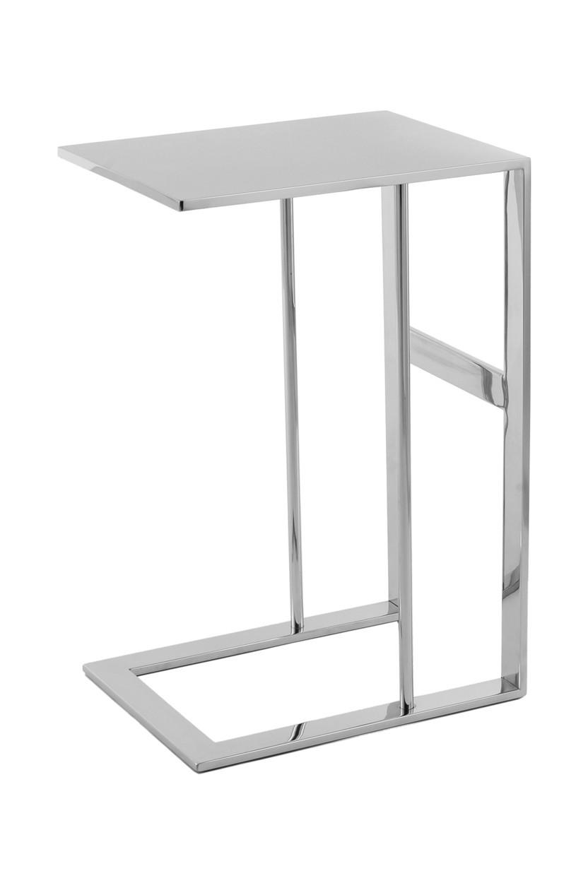 BEISTELLTISCH in Metall  - Silberfarben, Design, Metall (40/60/30cm) - Kayoom