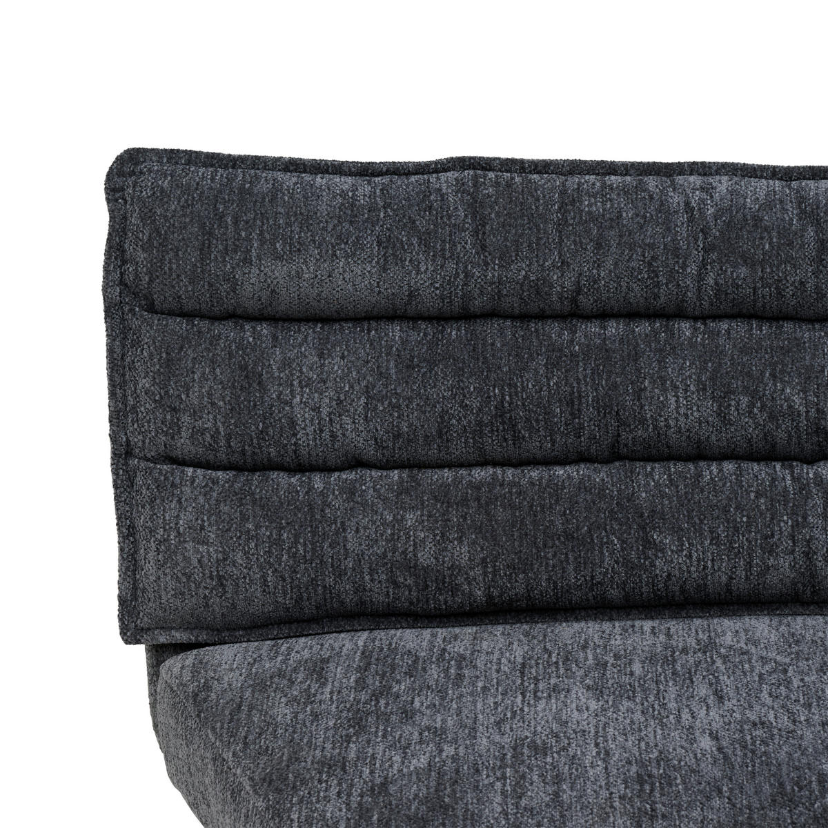 KLUPA  siva  metal, tekstil      - siva/crna, Moderno, metal/tekstil (108/82/60cm) - Livetastic
