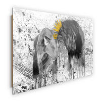 KUNSTDRUCK 116/78 cm  - Multicolor, Basics, Holz (116/78cm)