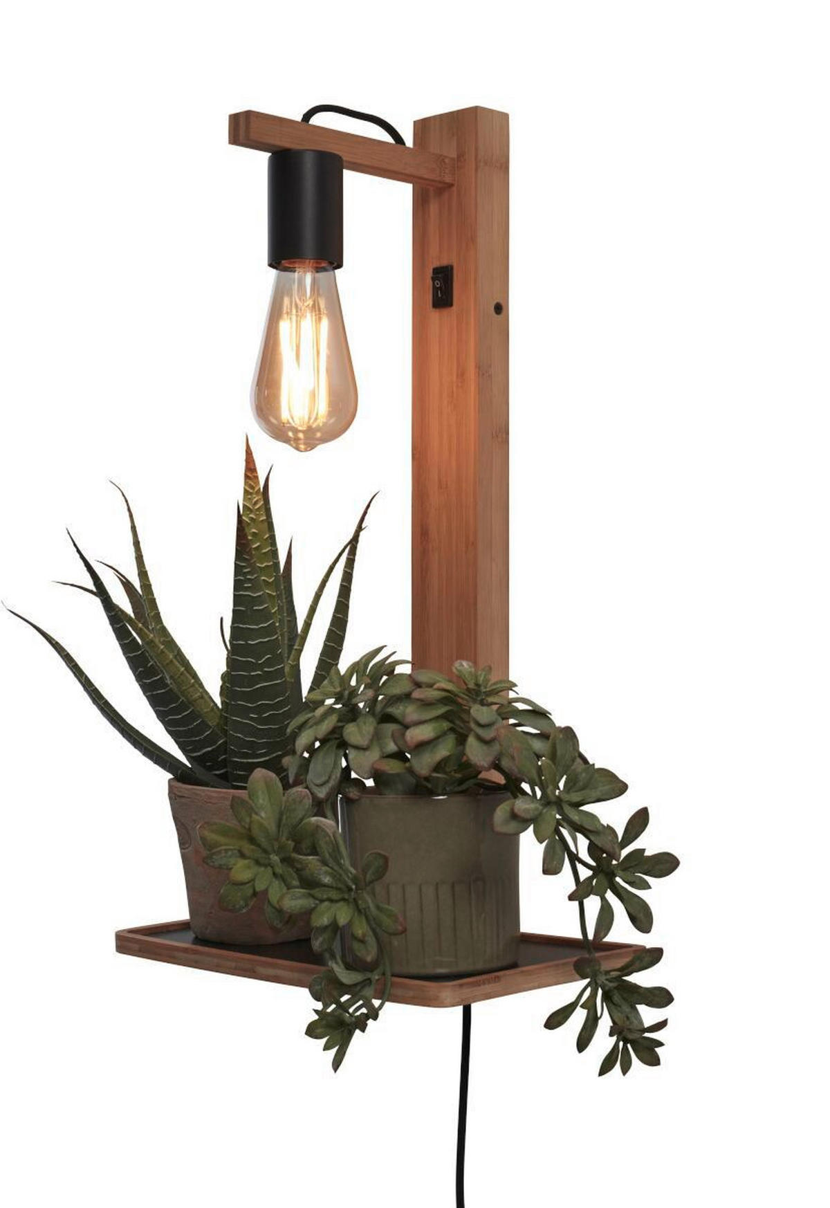 WANDLEUCHTE GOOD&MOJO  30/18/52 cm   - Naturfarben, Trend (30/18/52cm) - Good & Mojo