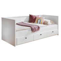 AUSZIEHBETT 90-180/200 cm  in Weiß  - Weiß, KONVENTIONELL, Holz/Holzwerkstoff (90-180/200cm) - Boxxx