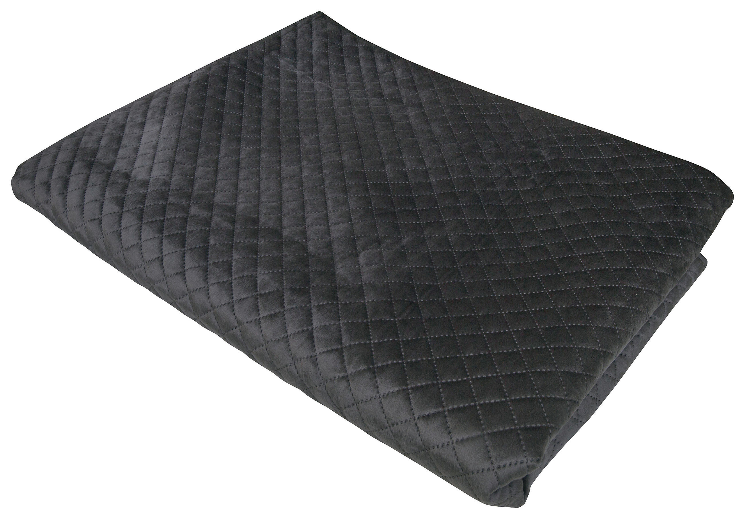 DENNÁ PRIKRÝVKA, polyester, 70/180 cm - antracitová, Basics, textil (70/180cm) - Novel
