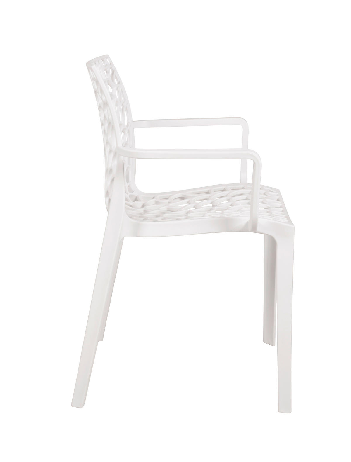 GARTENSTUHL-SET Weiß  - Weiß, MODERN, Kunststoff (58/81/52cm) - Gardenson
