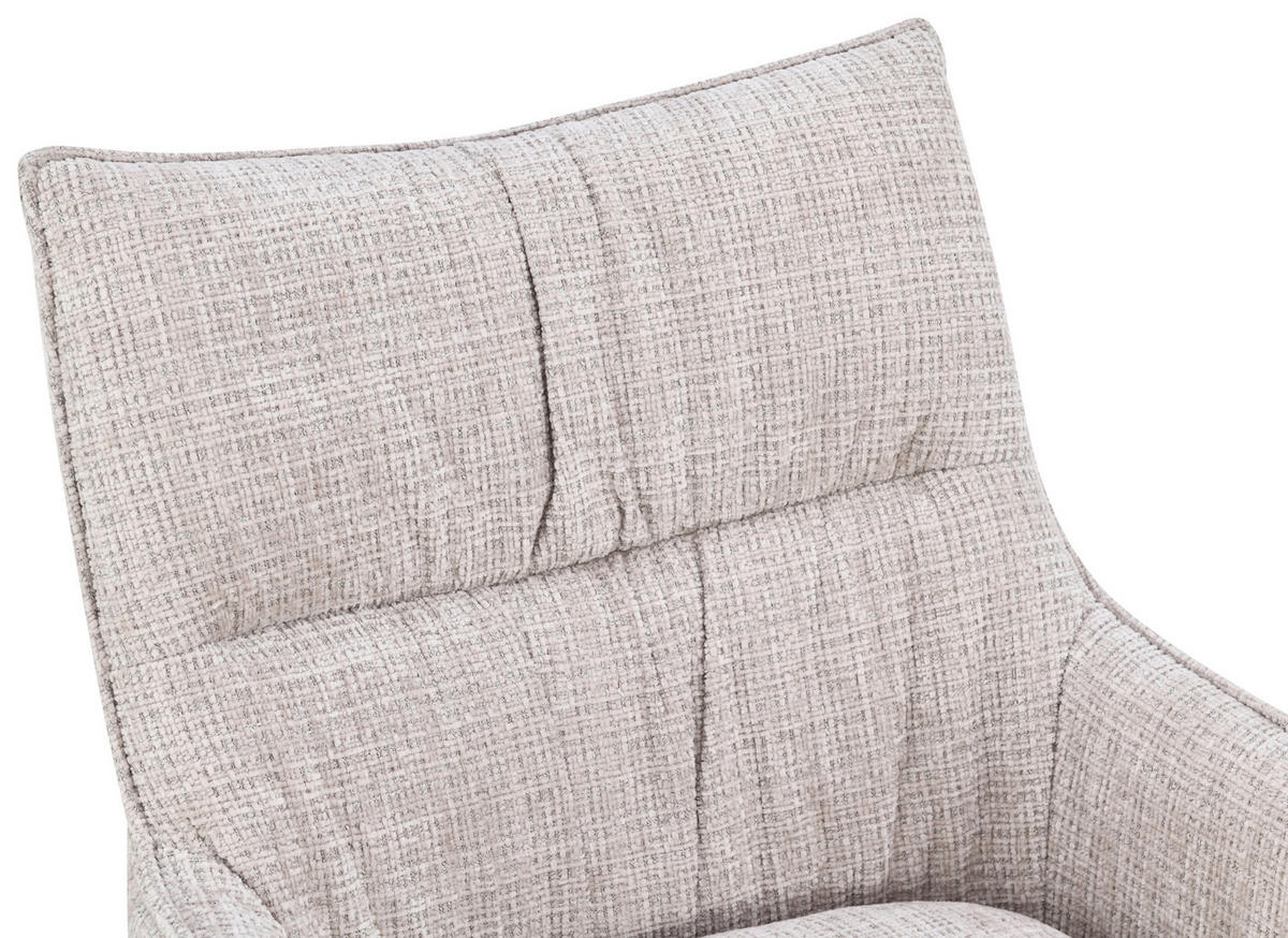 ARMLEHNSTUHL   Chenille  Beige  - Beige, MODERN, Holz/Textil (57/90/67cm) - Livetastic