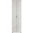 GARDEROBENSCHRANK  in 59/197/40 cm  - Kaschmir/Eichefarben, Design, Glas/Holzwerkstoff (59/197/40cm) - Voleo