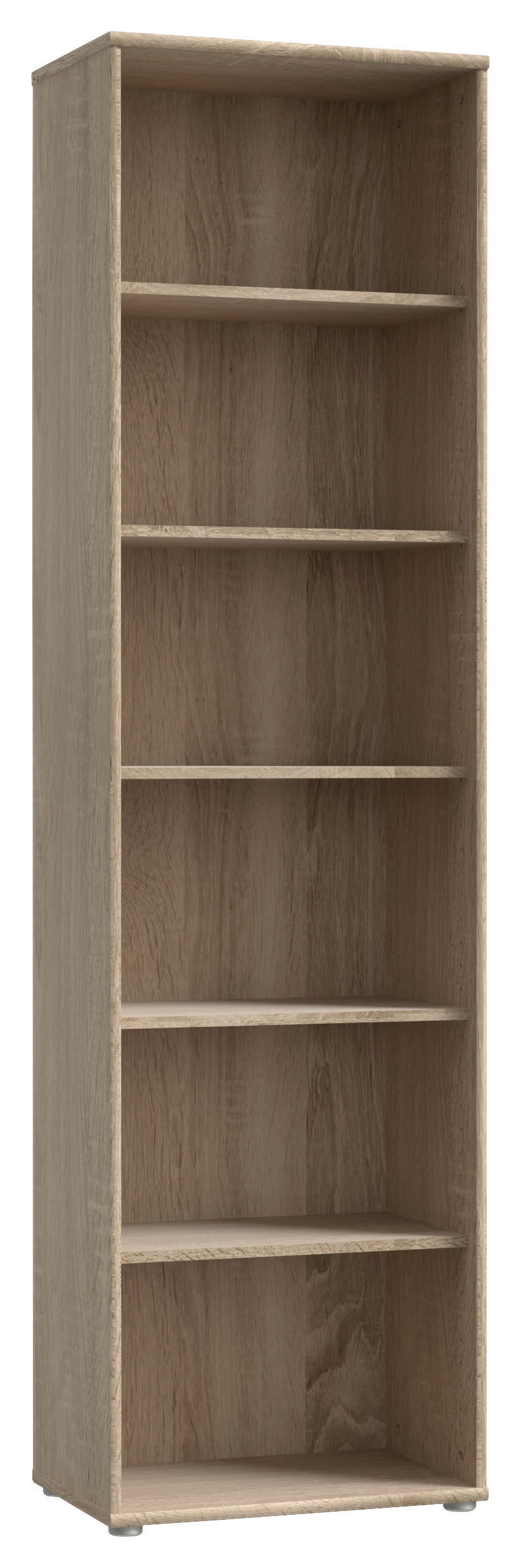 REGAL Sonoma Eiche  - Alufarben/Sonoma Eiche, Design, Holzwerkstoff/Kunststoff (54/197,5/34,8cm)