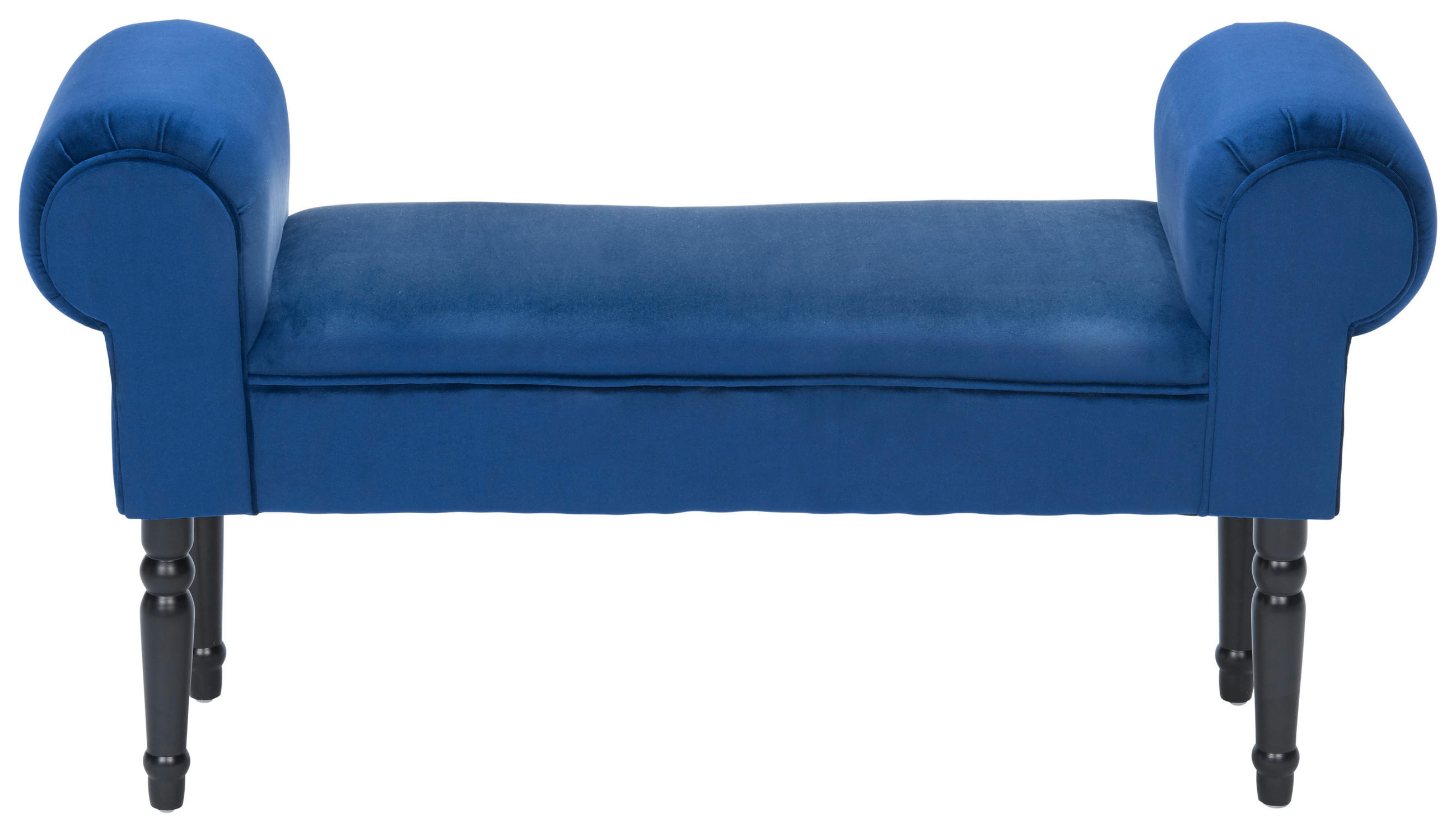 LAVICA, drevo, textil, 100/54/30 cm - čierna/modrá, Trend, drevo/textil (100/54/30cm) - Xora
