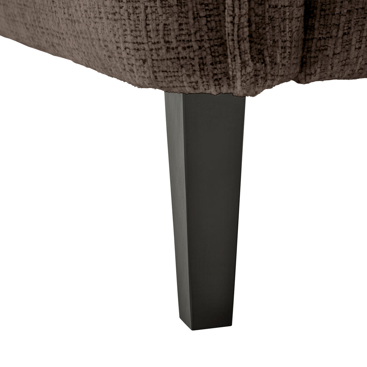 3-SITS SOFFA i vävt tyg mörkbrun  - svart/mörkbrun, Modern, trä/textil (183/85/92cm) - MID.YOU