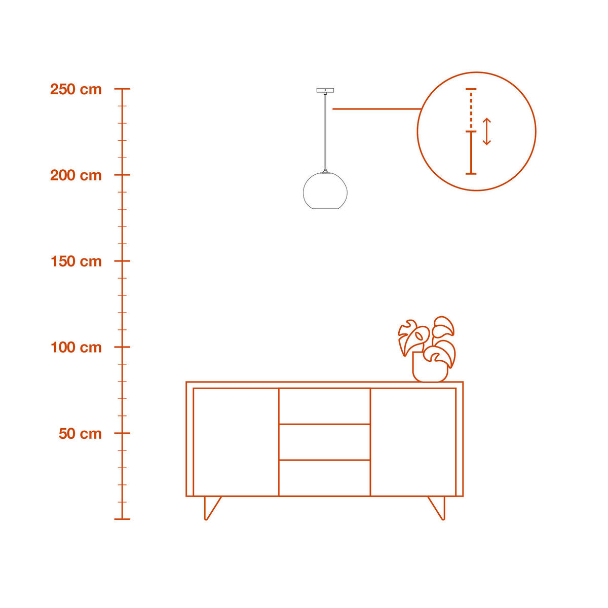 HÄNGELEUCHTE 26/127 cm   - KONVENTIONELL (26/127cm) - Ledvance