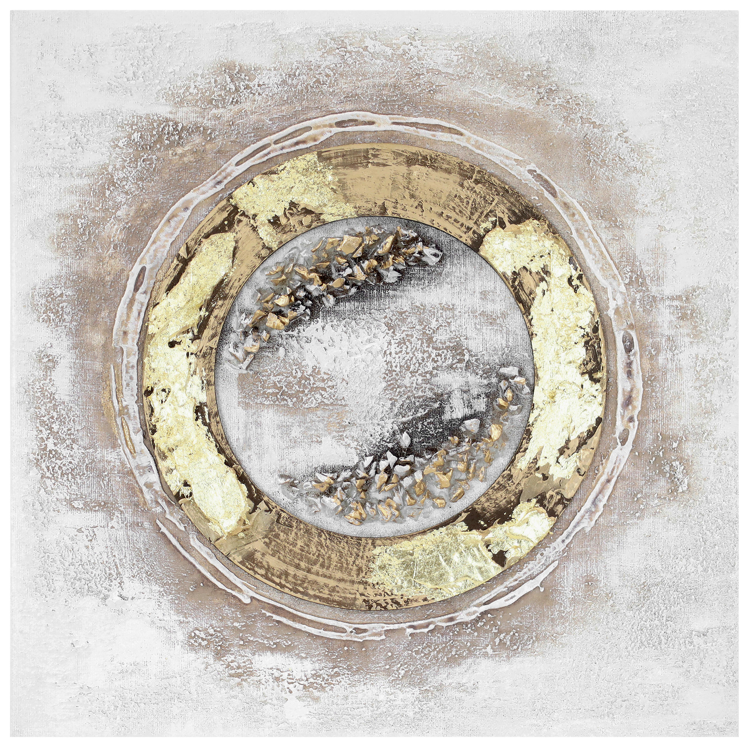 ÖLGEMÄLDE Abstraktes 30/30 cm  - Multicolor, LIFESTYLE, Holzwerkstoff/Textil (30/30cm) - Monee