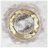 OLEJOMALBA, abstraktní, 30/30 cm  - vícebarevná, Lifestyle, kompozitní dřevo/textil (30/30cm) - Monee