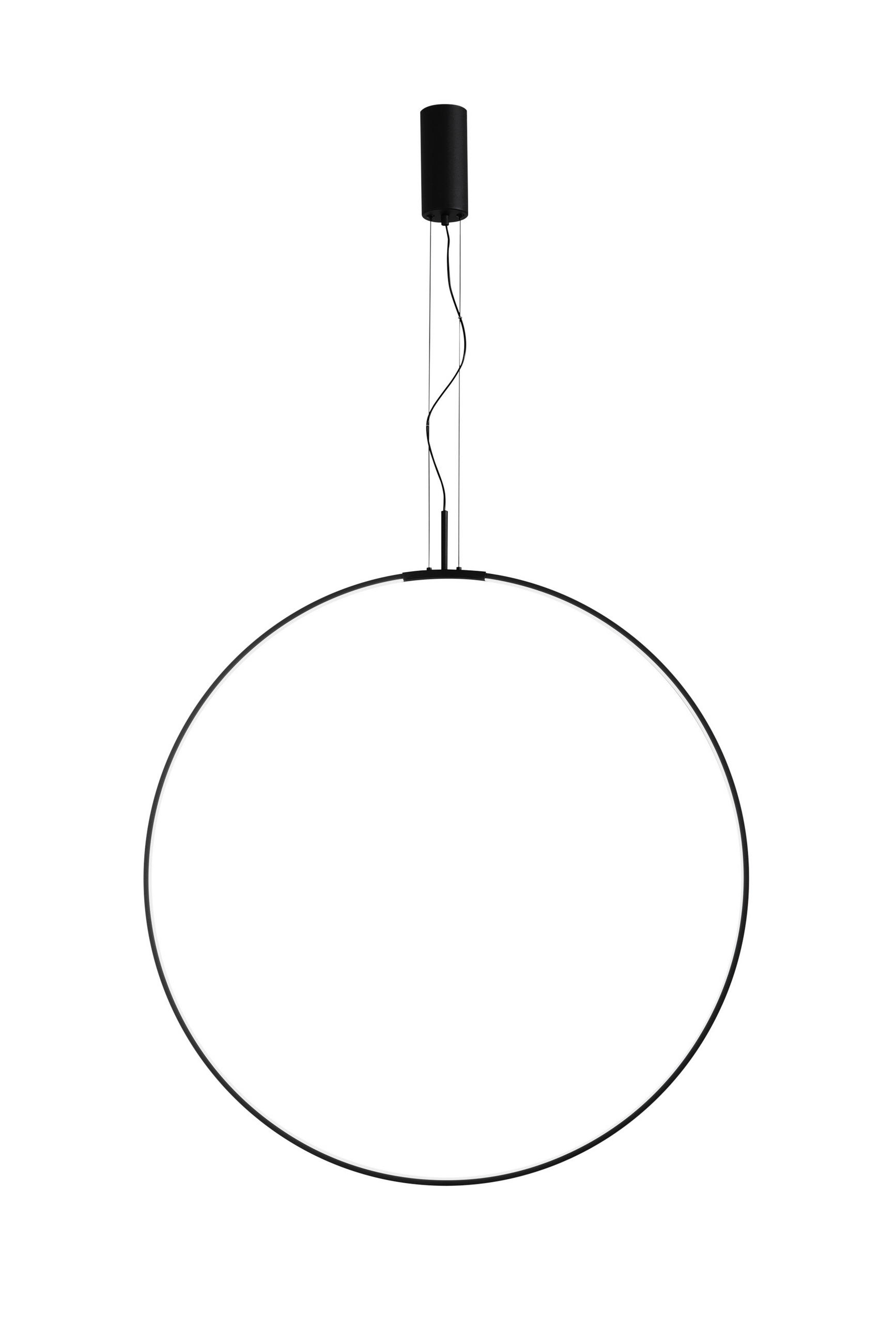 LED-HÄNGELEUCHTE Luce Ambiente e Design 100/270 cm   - Schwarz/Weiß, Design, Kunststoff/Metall (100/270cm)