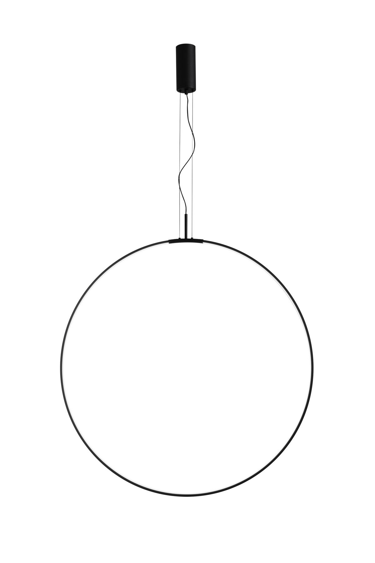 LED-HÄNGELEUCHTE Luce Ambiente e Design 100/270 cm   - Schwarz/Weiß, Design, Kunststoff/Metall (100/270cm)