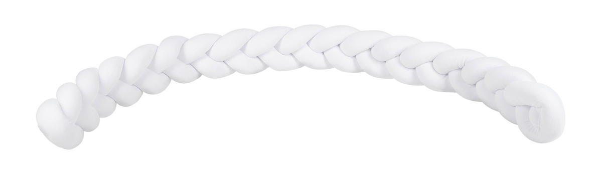 VAROVALNA ROLA ZA POSTELJICO  Trendy         spleteno  bela  - bela, Trend, tekstil (200cm) - Patinio