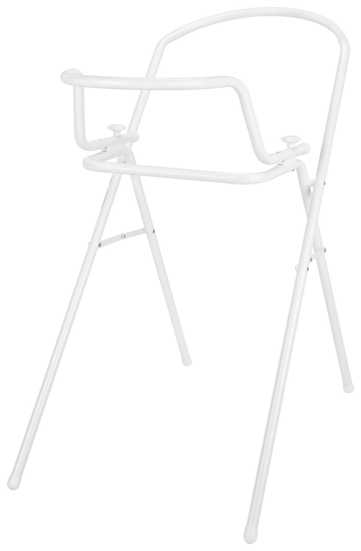 BADEWANNENSTÄNDER  - Weiß, Basics, Metall (98/64/95cm)