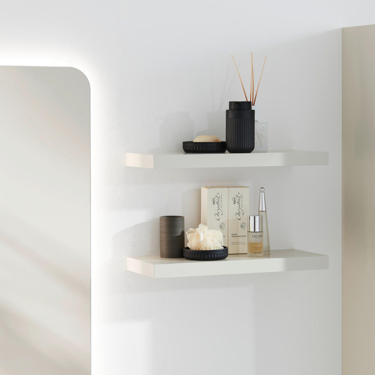 BADEZIMMER  in 120 cm  - Naturfarben, Design, Glas/Holzwerkstoff (120cm) - Dieter Knoll