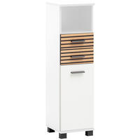 MIDISCHRANK 30,3/110,5/32,6 cm  - Eichefarben/Schwarz, MODERN, Holzwerkstoff/Kunststoff (30,3/110,5/32,6cm) - Stylife