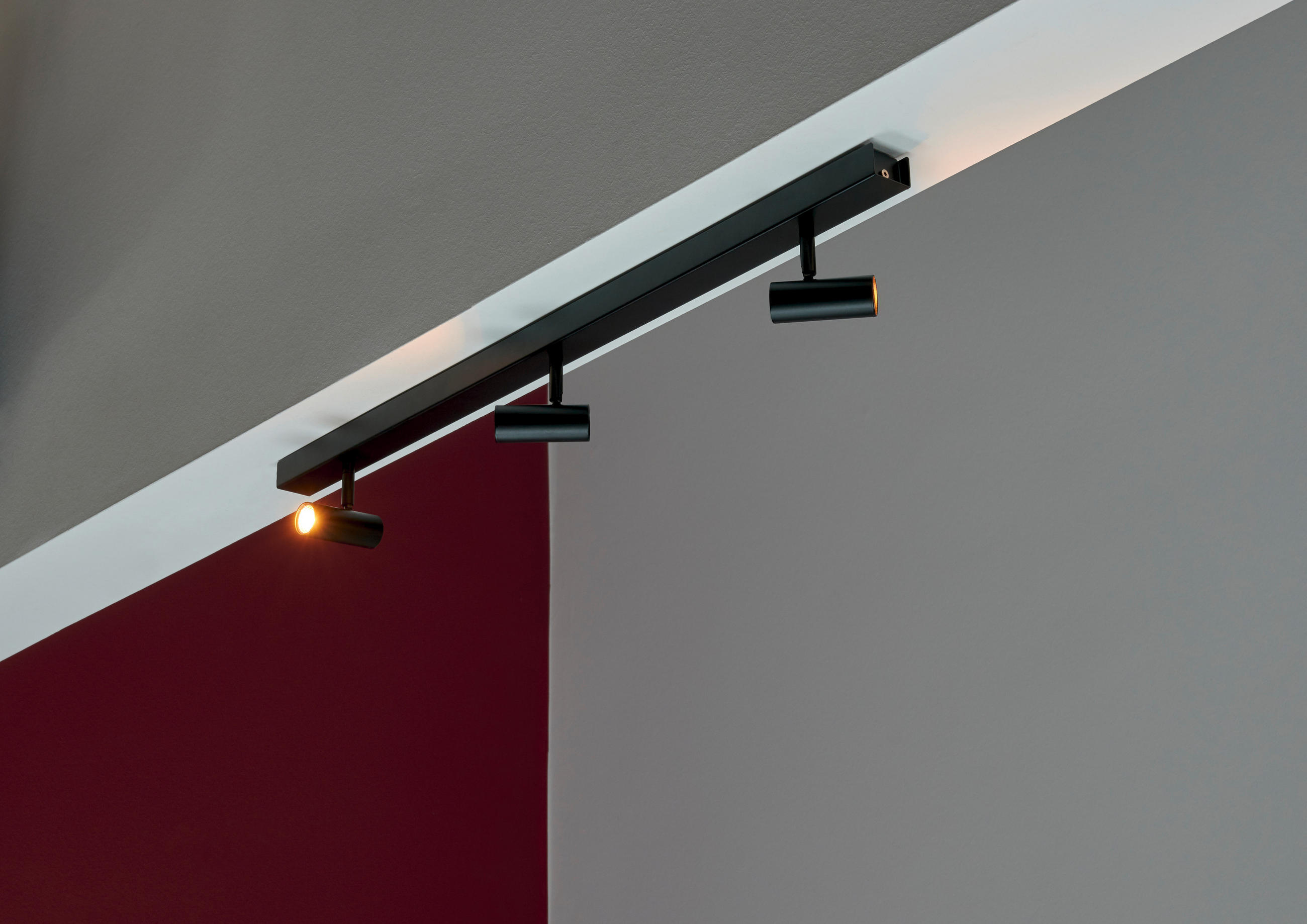 LED-DECKENSTRAHLER 78/3,5/12 cm   - Schwarz, Design, Metall (78/3,5/12cm) - Nordlux