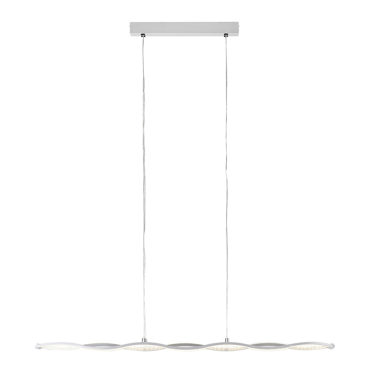 LED-HÄNGELEUCHTE 105/14/150 cm  - Weiß, Design, Kunststoff/Metall (105/14/150cm) - Hell
