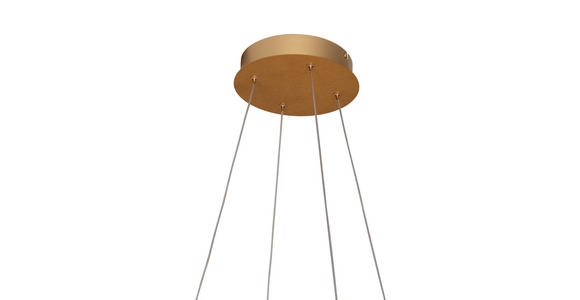 LED-HÄNGELEUCHTE Otis 63/64/150 cm   - Goldfarben, Design, Metall (63/64/150cm) - Dieter Knoll