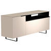 LOWBOARD  in 160/66/45 cm  - Sandfarben/Schwarz, Design, Glas/Holzwerkstoff (160/66/45cm) - Moderano