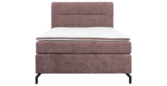 BOXSPRINGBETT 140/200 cm  in Altrosa  - Schwarz/Altrosa, Design, Textil/Metall (140/200cm) - Esposa