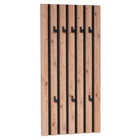 WANDGARDEROBE  in Schwarz, Eiche Artisan  - Schwarz/Eiche Artisan, Design, Holzwerkstoff (45/90/4cm) - Xora