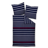 POSTELJINA 135/200 cm  J.D.  - bijela/crvena, Konvencionalno, tekstil (135/200cm) - Janine