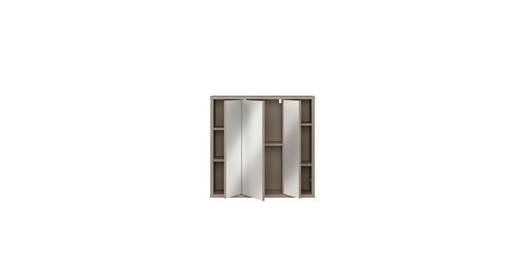 SPIEGELSCHRANK 74,5/72/23,8 cm  - Taupe, MODERN, Glas/Holzwerkstoff (74,5/72/23,8cm) - Xora