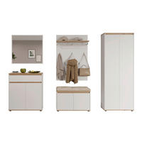 GARDEROBE  in 263,5/193/41,4 cm  - Weiß/Eiche Artisan, MODERN, Holzwerkstoff (263,5/193/41,4cm) - Carryhome