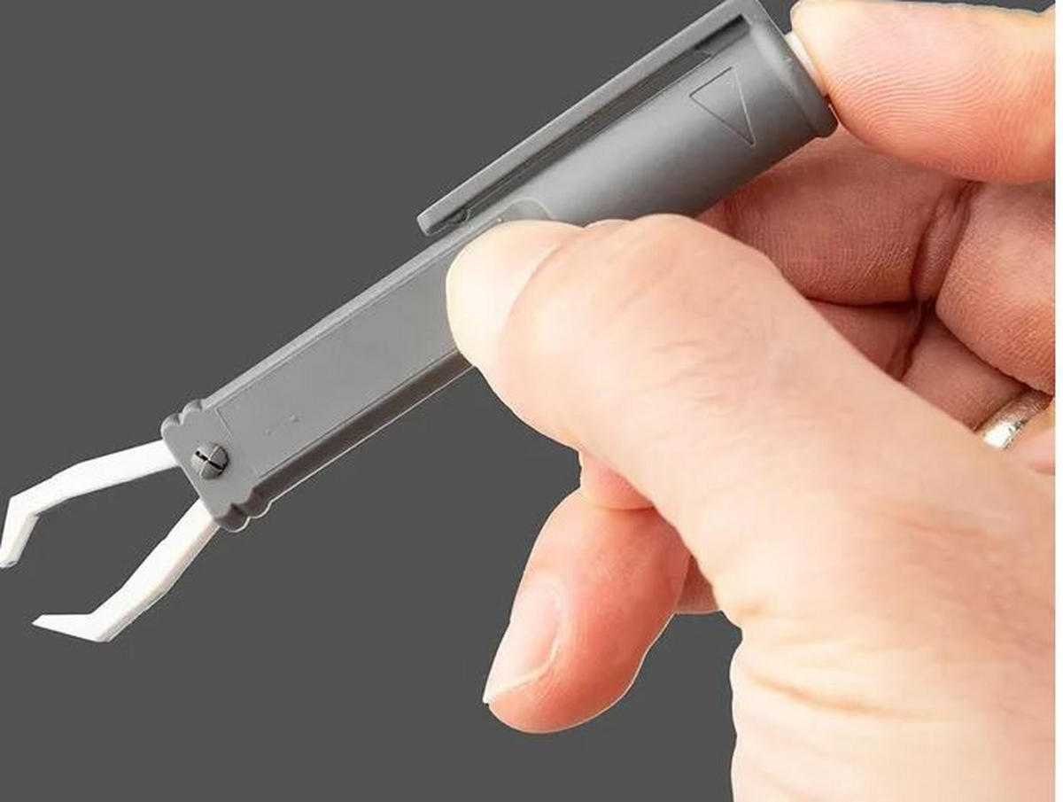 PINZETTE Kunststoff  - Grau, KONVENTIONELL, Kunststoff (9cm) - Fackelmann