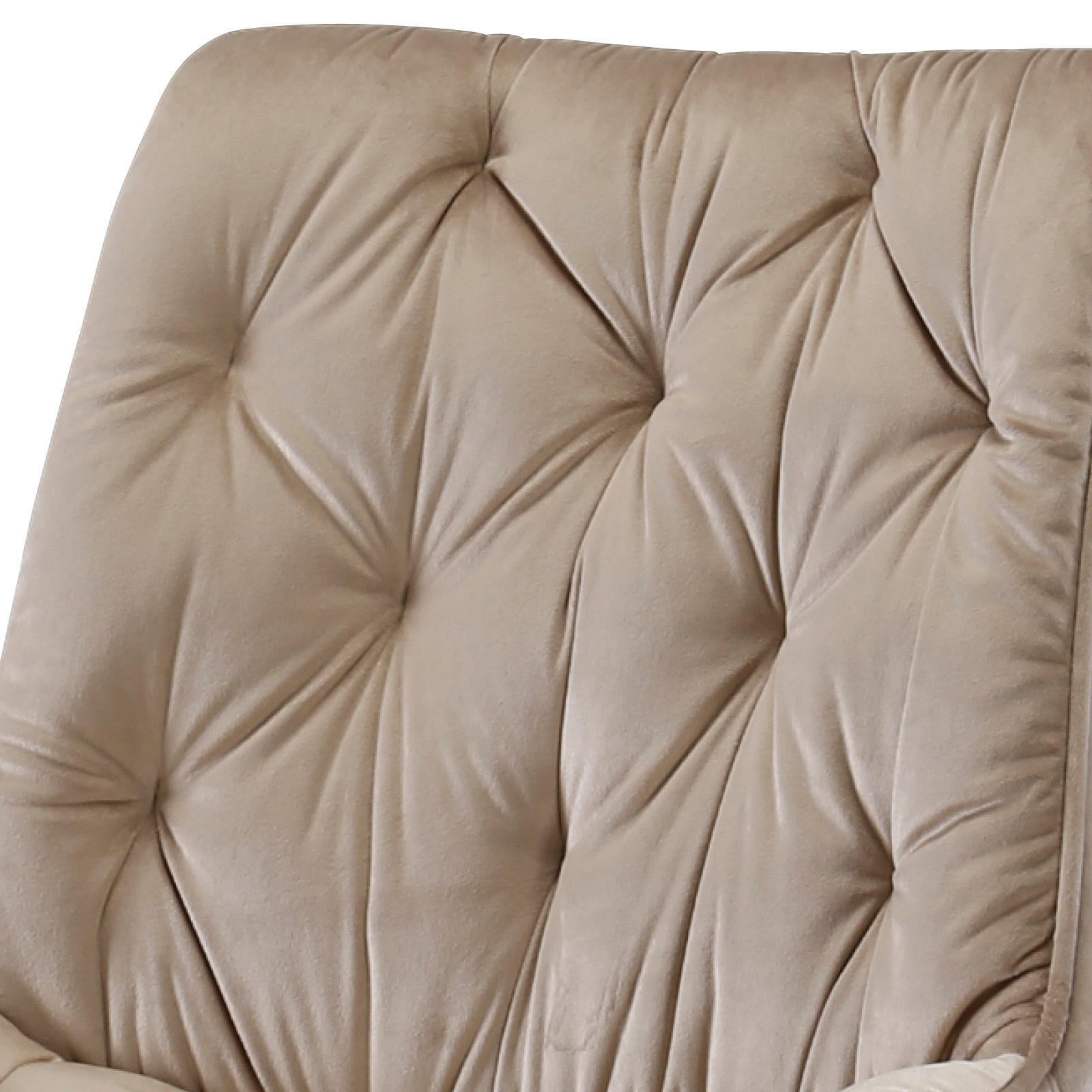 STUHL  in Eisen Samt Holz, Metall, Textil  - Taupe/Schwarz, MODERN, Holz/Textil (52/85/59cm) - Livetastic