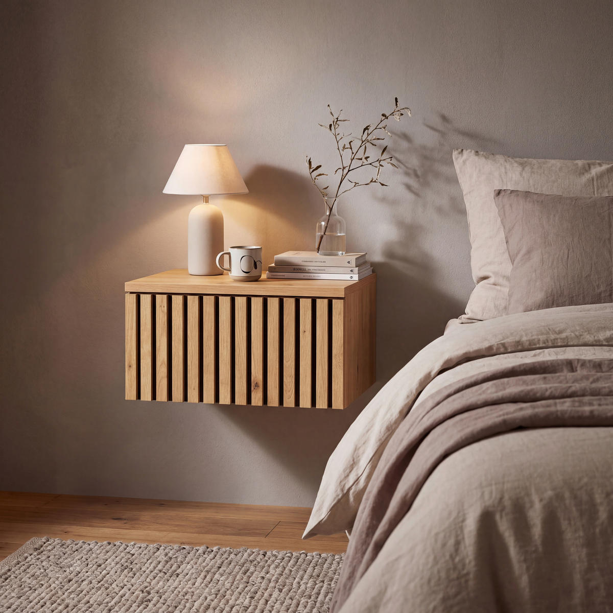 NACHTSCHRANK 41/20/30 cm, Eiche Artisan,  - Eiche Artisan, MODERN, Holzwerkstoff (41/20/30cm) - Xora