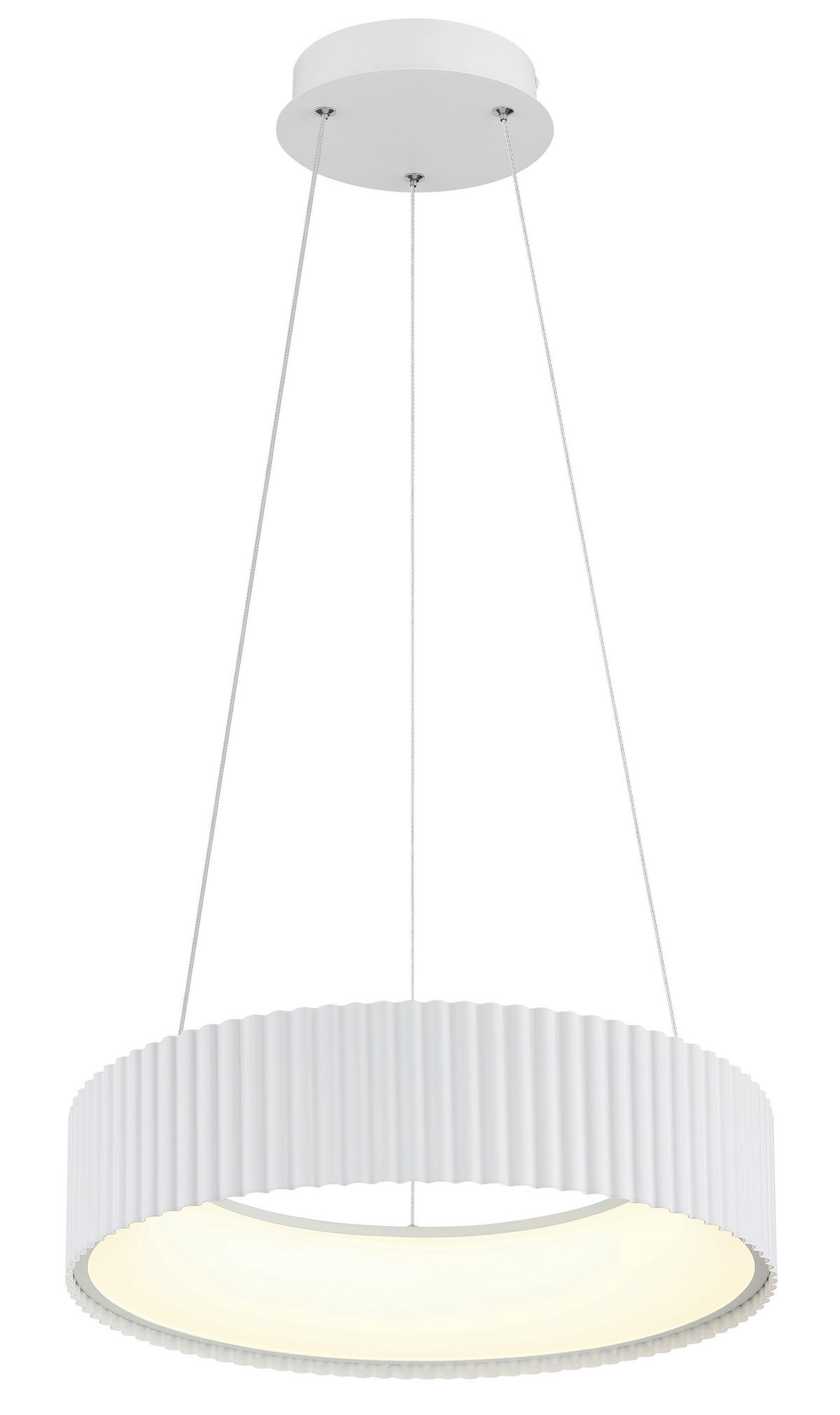 HÄNGELEUCHTE 46/120 cm  - Opal/Weiß, Trend, Kunststoff/Metall (46/120cm) - Collett's Monde