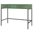 KONSOLENTISCH Dunkelgrün - Dunkelgrün/Schwarz, Design, Holzwerkstoff/Metall (104,2/50/79cm) - Xora