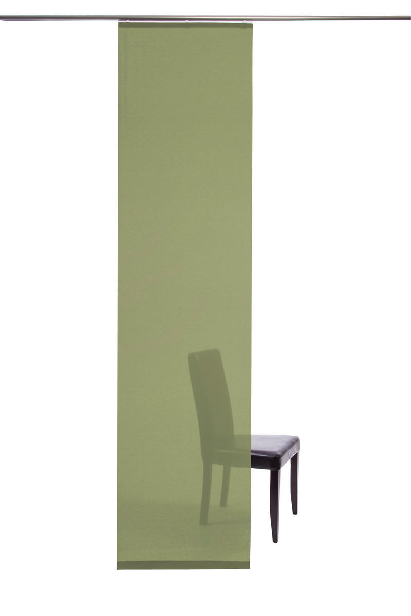 FLÄCHENVORHANG   transparent   60/245 cm  - Smaragdgrün, Basics, Textil (60/245cm)