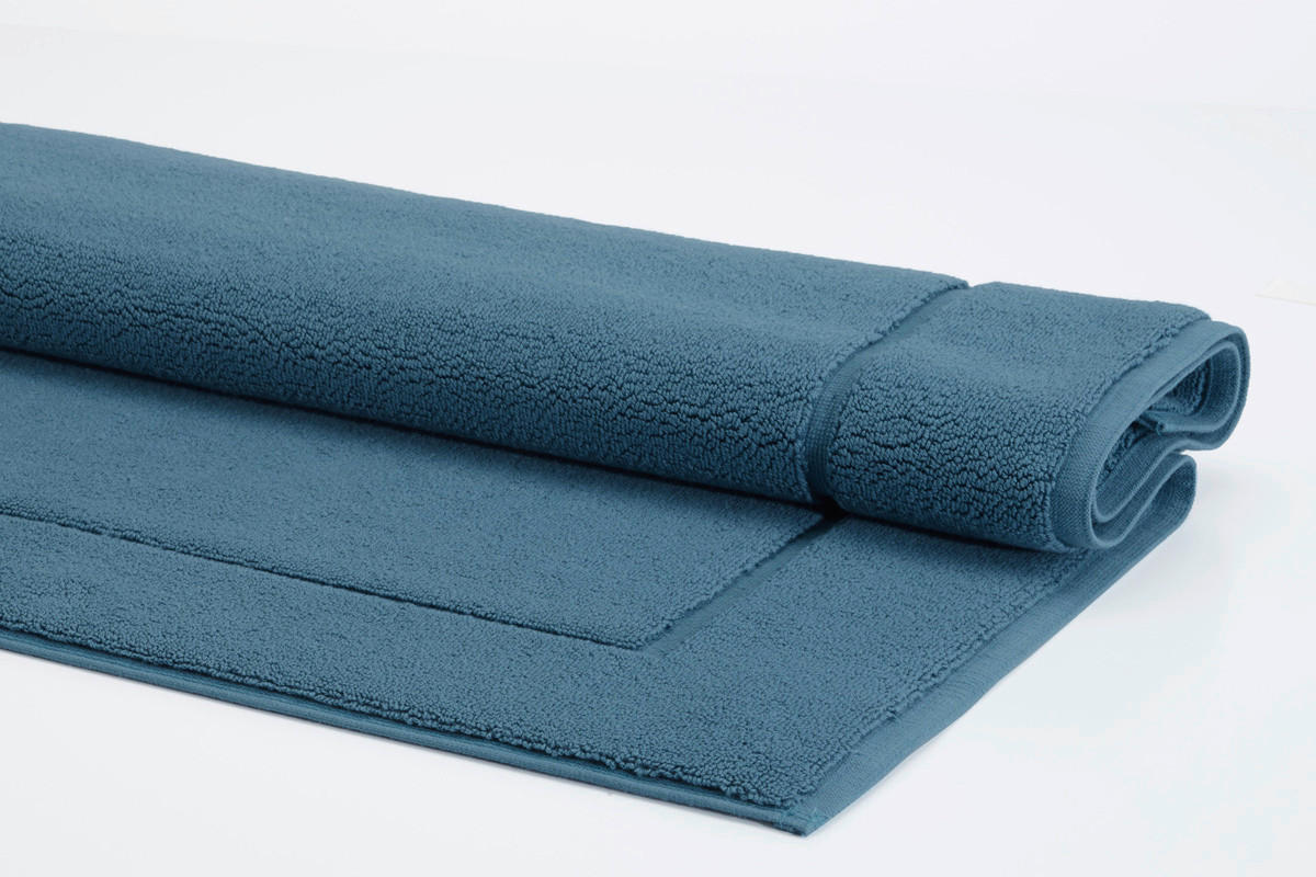 BADEMATTE Blau 70/120 cm  - Blau, Basics, Kunststoff/Textil (70/120cm) - Aquanova