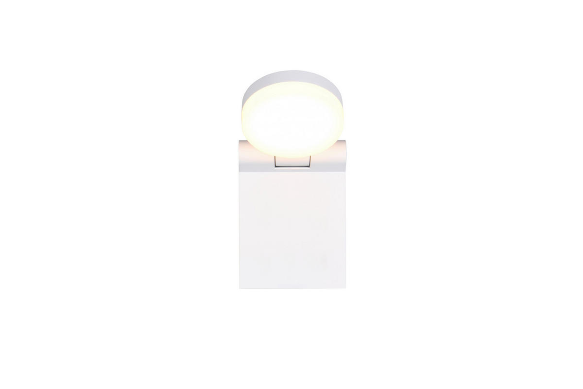 AUSSENWANDLEUCHTE - Weiss, Basics, Metall (14/10/19cm) - Trio Leuchten