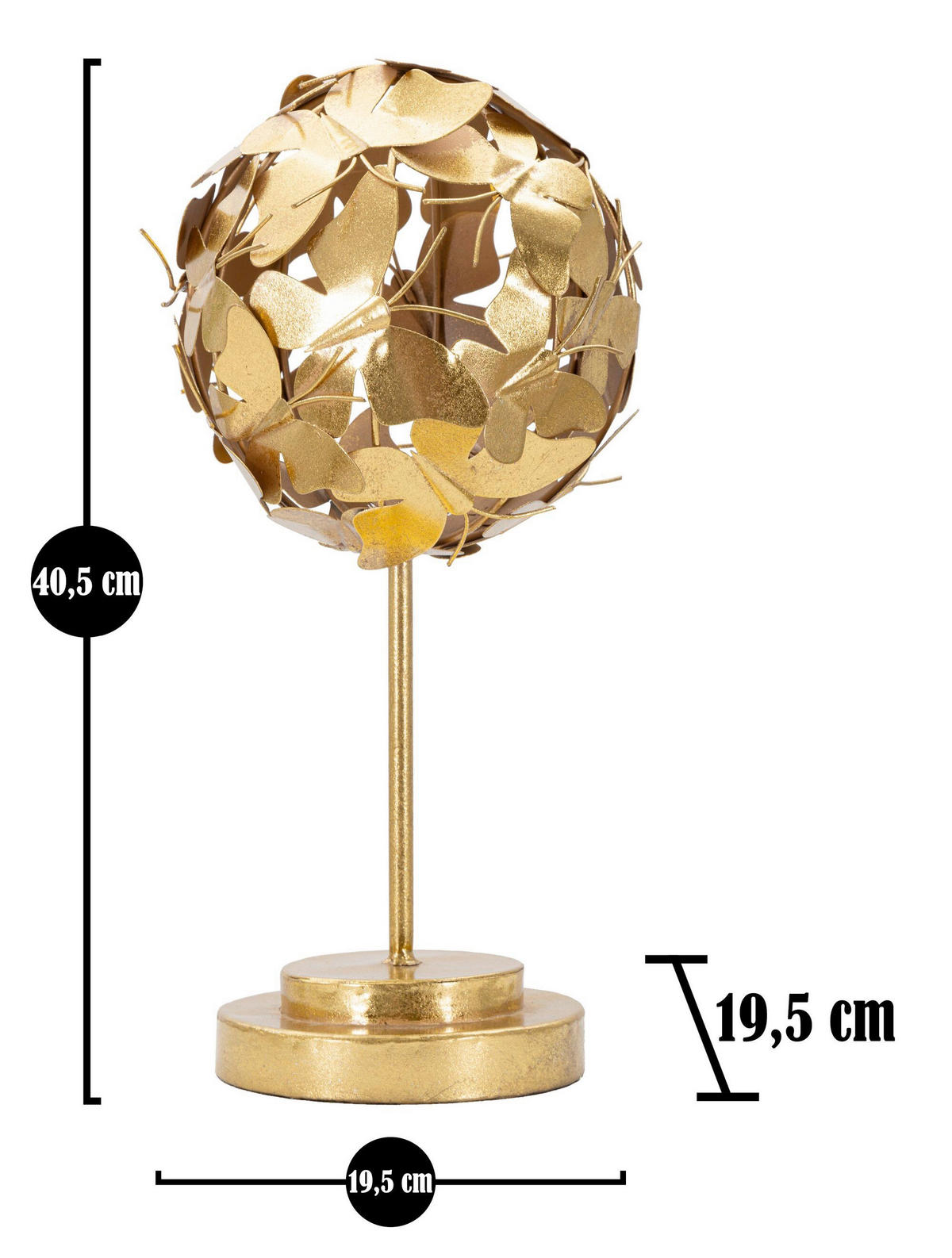 SKULPTUR - Goldfarben, Basics, Metall (19.5/40.5/19.5cm)