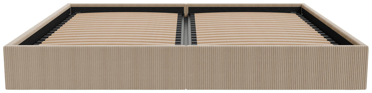POLSTERBETT 240/200 cm,  in Cappuccino, Lattenrost, Bettkasten,  - Schwarz/Cappuccino, Design, Holz/Textil (240/200cm) - Boxxx