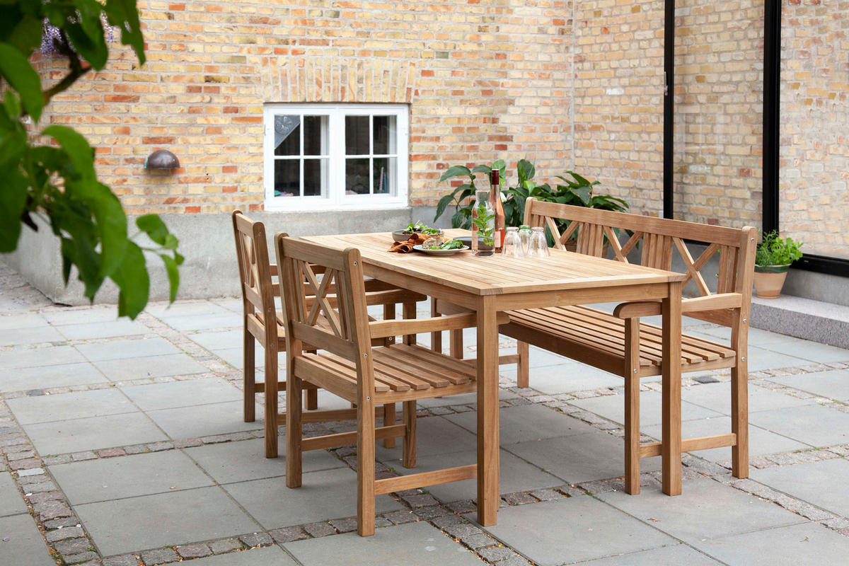 GARTENSESSEL Holz Teakfarben  - Teakfarben, Natur, Holz (59/89/59cm) - Gardenson
