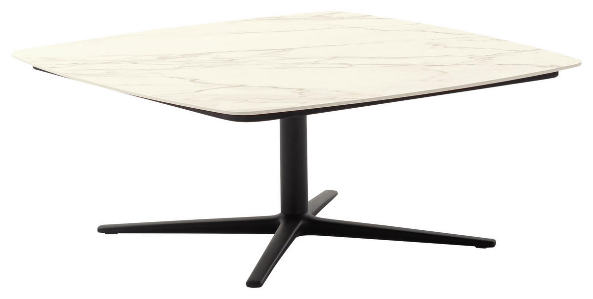 COUCHTISCH in Metall, Keramik 83/83/35 cm  - Anthrazit/Beige, Basics, Keramik/Metall (83/83/35cm) - Schöner Wohnen