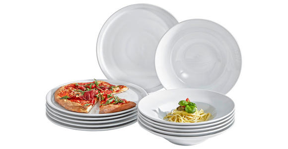 PASTATELLER 27 cm - Weiß, Basics, Keramik (27cm) - Boxxx