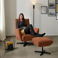 SESSEL in Chenille Rostfarben  - Rostfarben/Schwarz, Design, Textil/Metall (60/94/86cm) - Dieter Knoll