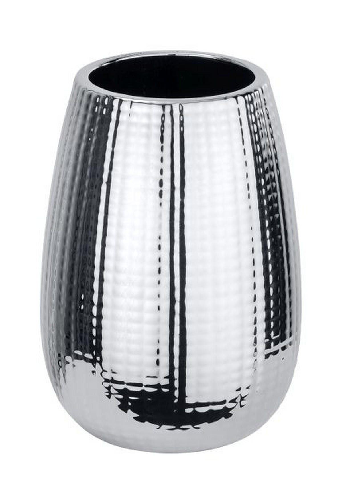 FOGKEFETARTÓ POHÁR kerámia  - krómszínű, Basics, kerámia (8,3/11,6cm) - Wenko