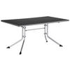 GARTENKLAPPTISCH 160/95/74 cm Metall, Kunststoff rechteckig  - Anthrazit/Silberfarben, Basics, Kunststoff/Metall (160/95/74cm) - Kettler