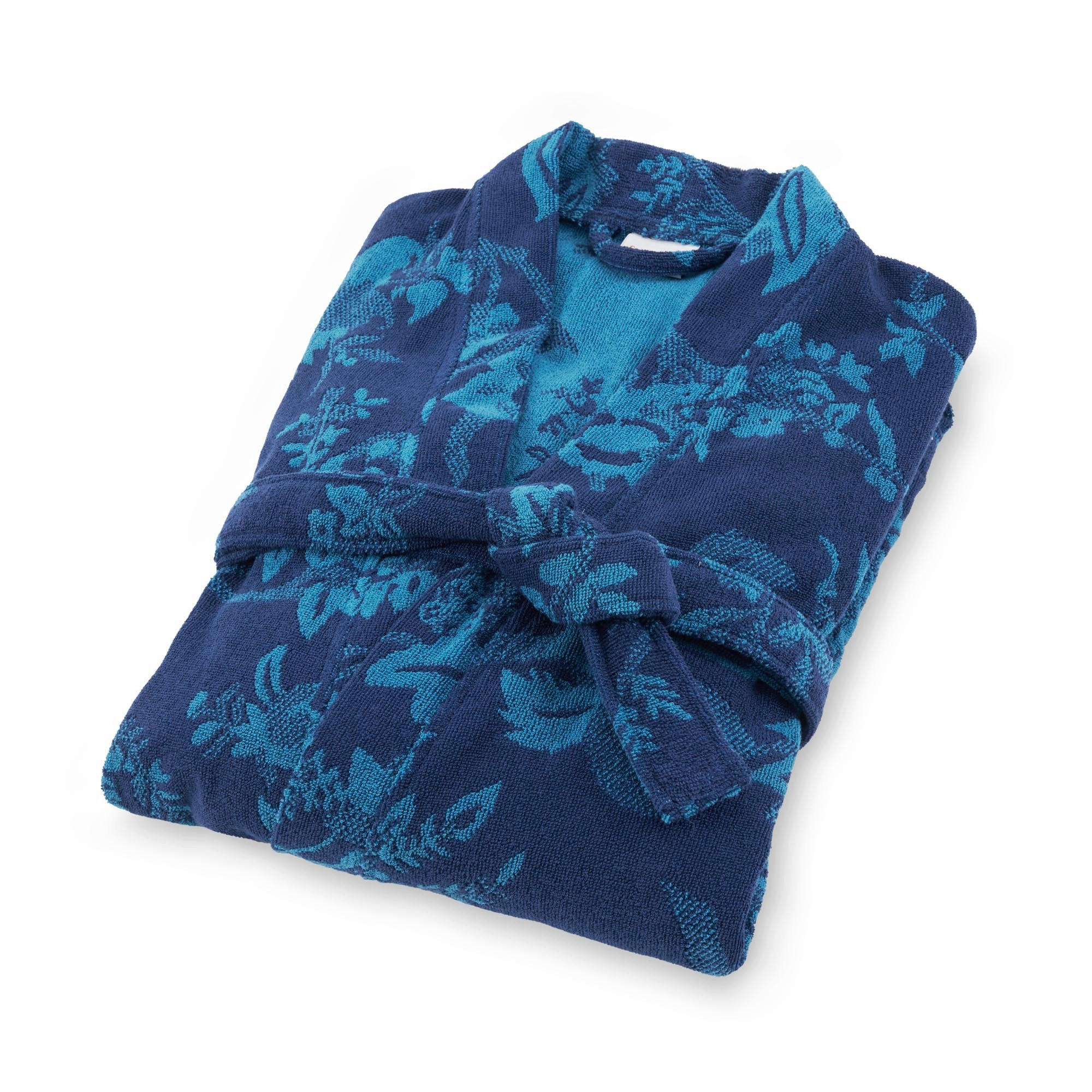 BADEMANTEL Genova  - Blau, Basics, Textil (Mnull) - Bassetti