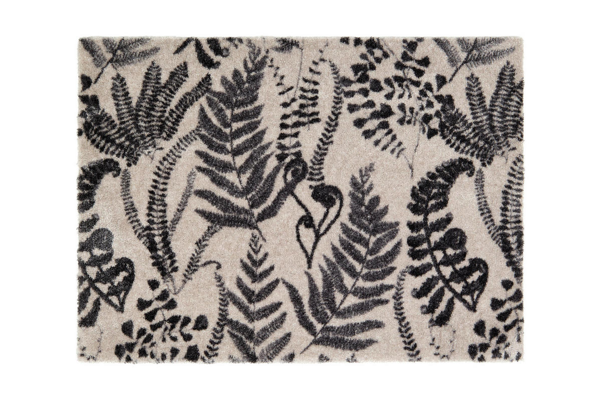 FUSSMATTE - Dunkelgrau/Creme, Trend, Textil (50/70cm) - Schöner Wohnen