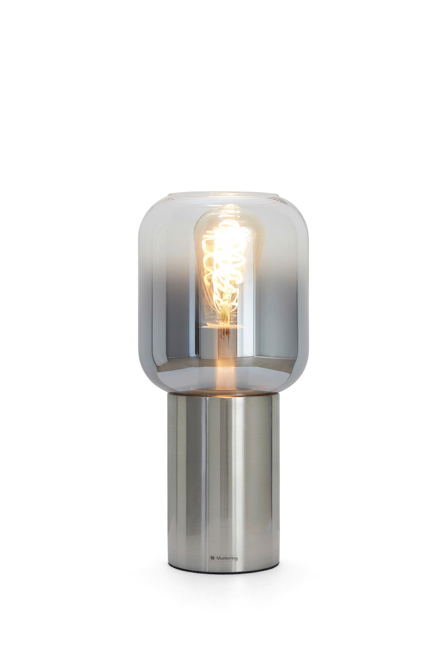 Tischleuchte 15,2/32,5 cm   - Chromfarben/Silberfarben, Basics, Glas/Metall (15,2/32,5cm) - Musterring