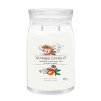 DIŠEČA SVEČA - bela/visoki sijaj, Basics, steklo (9.3/15.7/9.3cm) - Yankee Candle